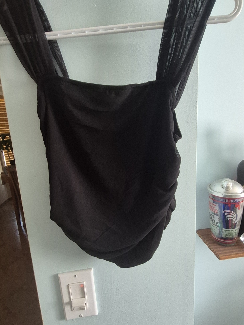 One Black And One Whitw Women's Sleeveless Ruched Tank Top